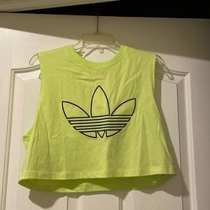 Neon Green Adidas Tank- Size Small